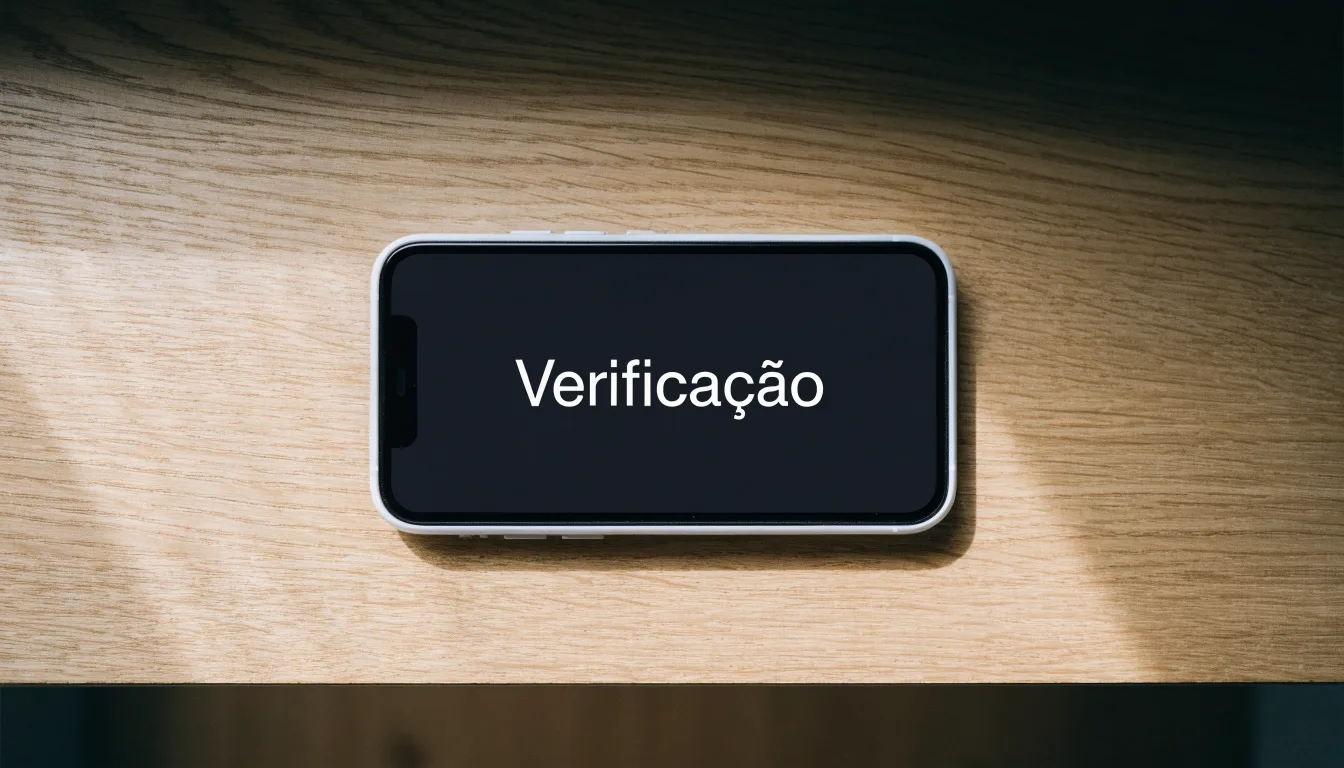 Uma folha de licença em papel com um selo vermelho, pousada numa secretária de madeira ao lado de uma caneta