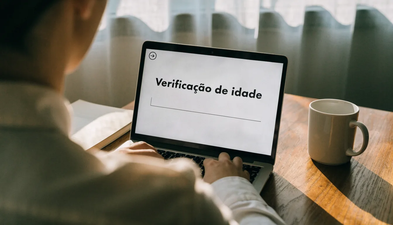 Uma folha de licença em papel com um selo vermelho, pousada numa secretária de madeira ao lado de uma caneta